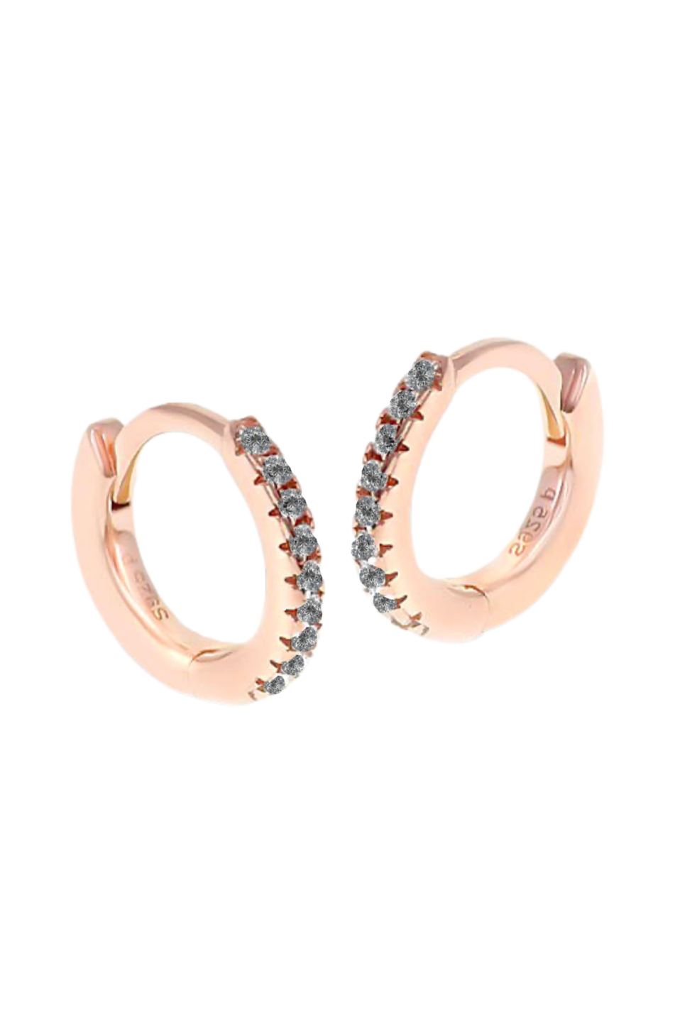 S hoop earring