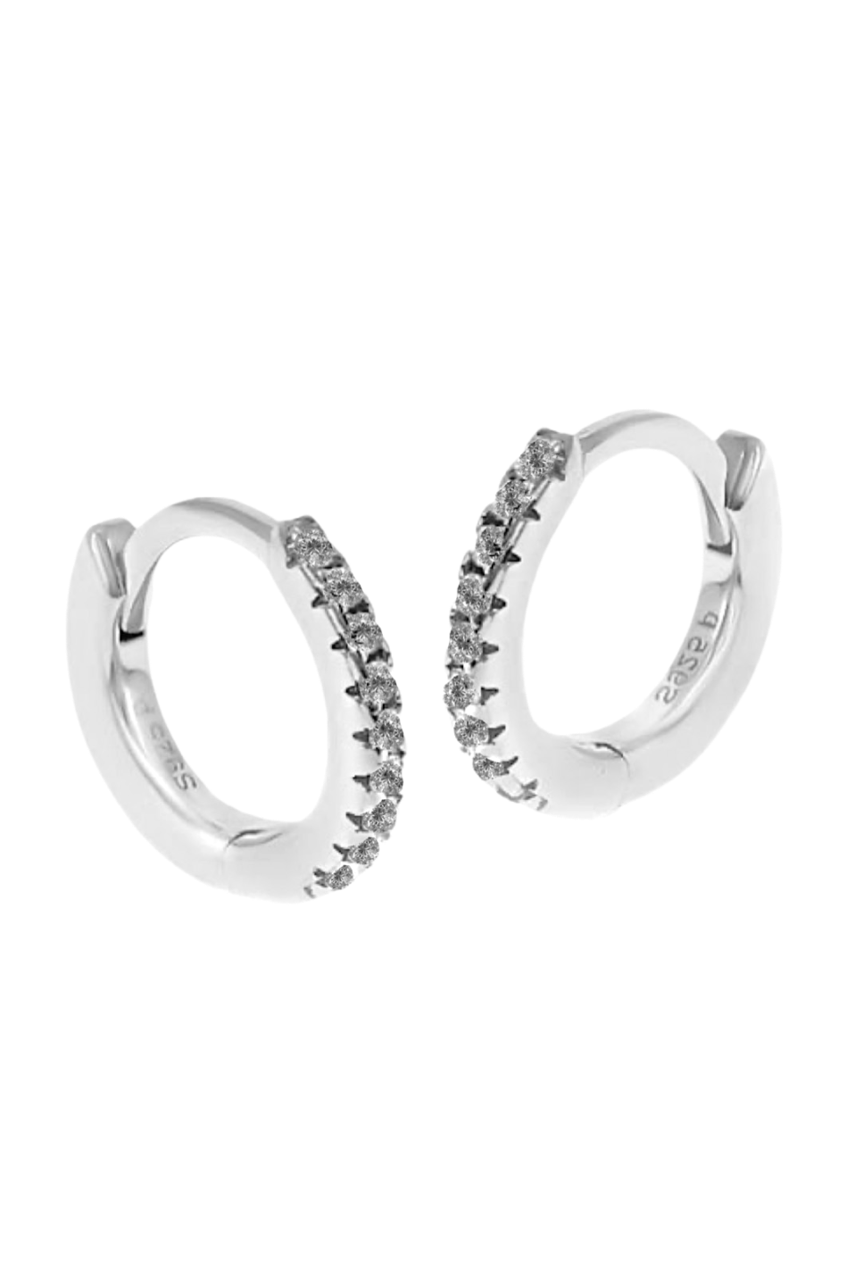 S hoop earring