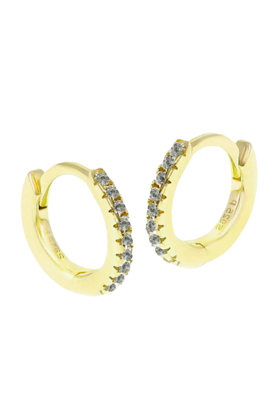 S hoop earring