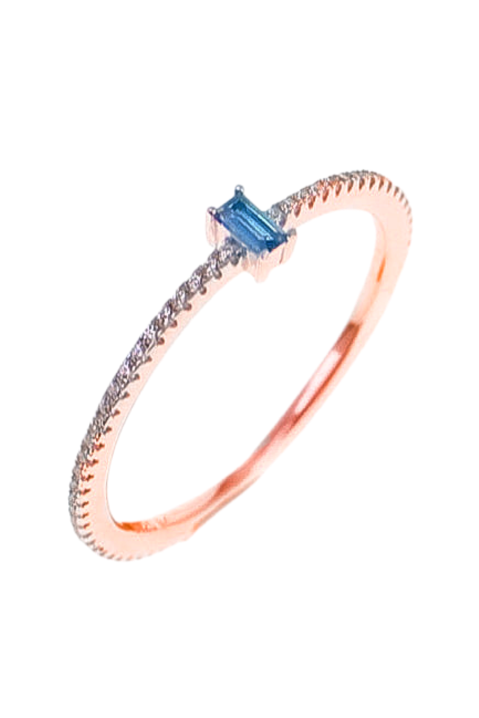 Mini light aqua baguette