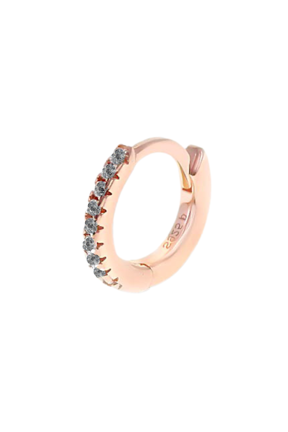 S hoop earring