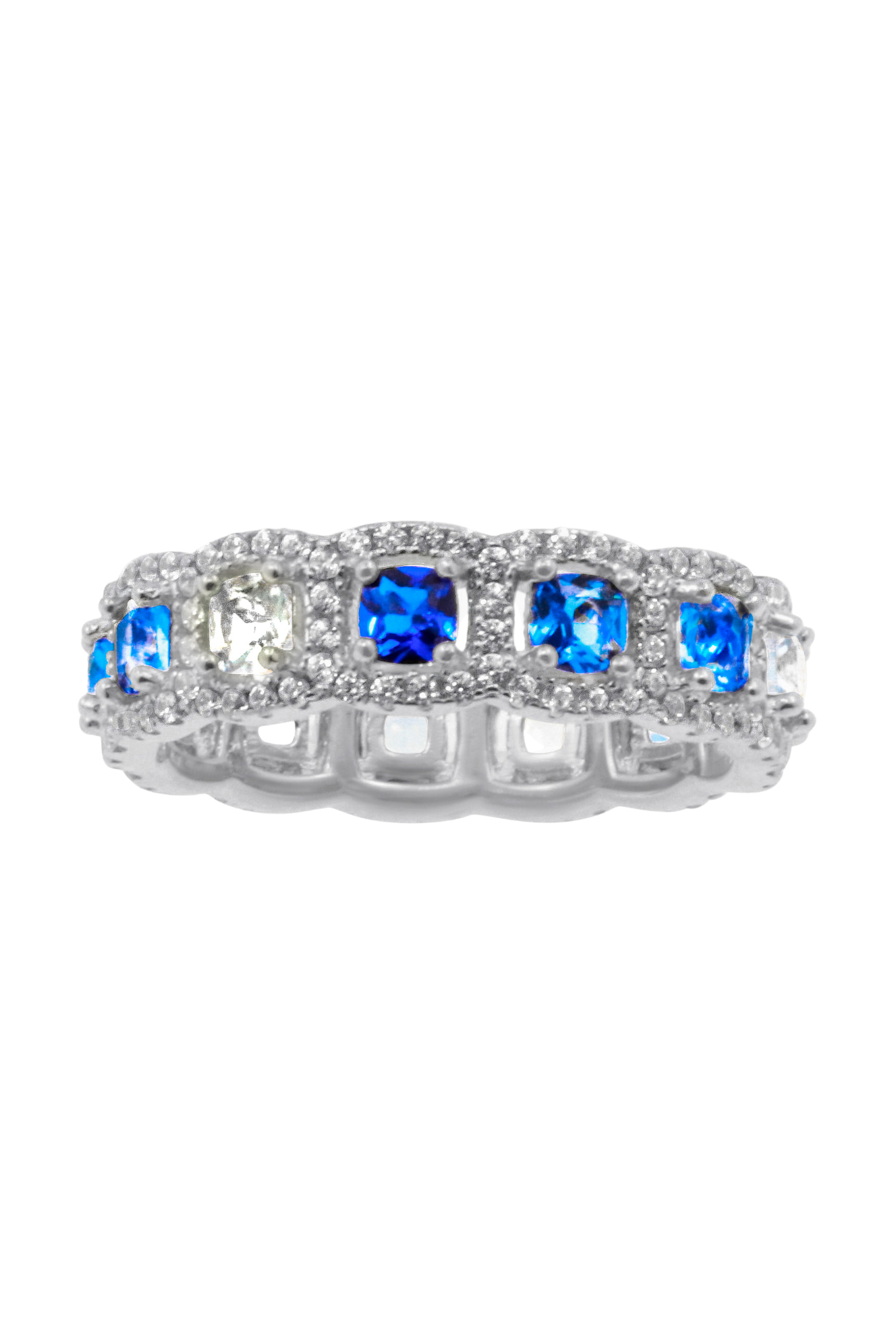 Blue rainbow ring